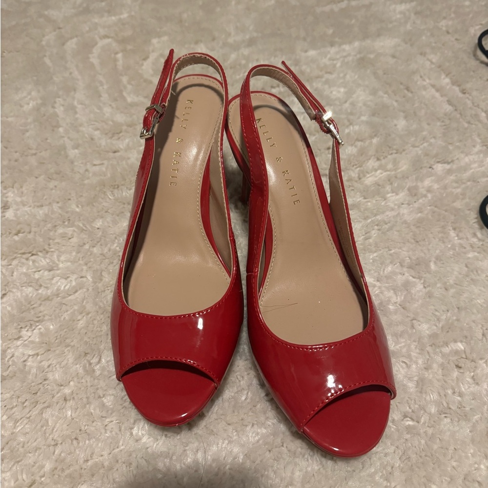 Kelly and Katie Red Stilletto Heels